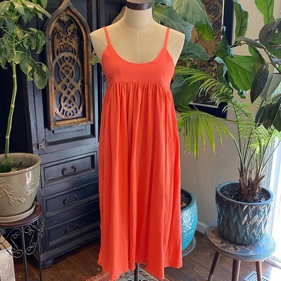 Zara orange empire waist sundress - Picture 3 of 11